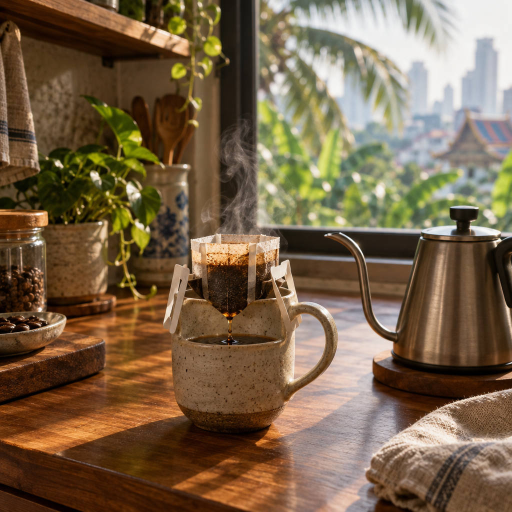 Coffee Shop Quality at Home Thailand, No Machine Needed