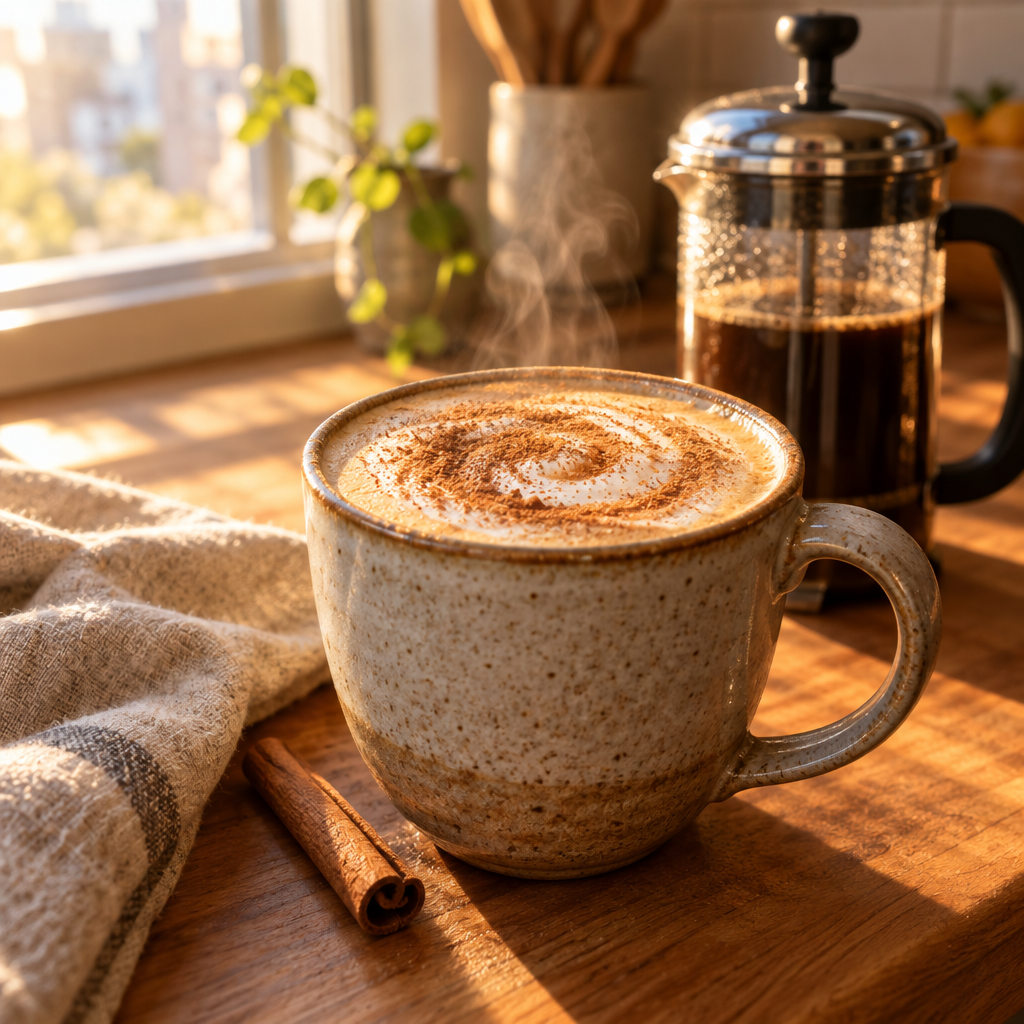 How to Make a Cinnamon Latte at Home Without a Machine